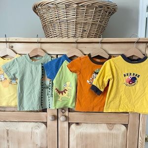 Vintage Baby Boy Tshirts 12 months (five shirts)